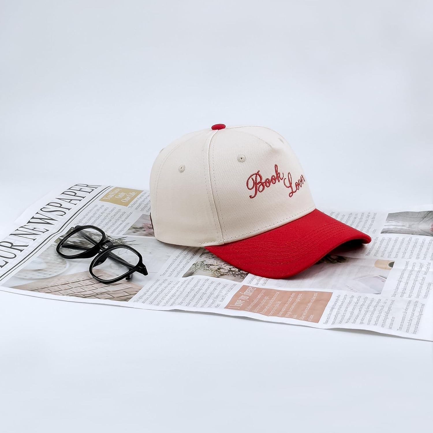 Two Tone Baseball Cap, Embroidered Baseball Adjustable Cotton Dad Hat Classic Casual Funny Gift Hat for Women Men image 4