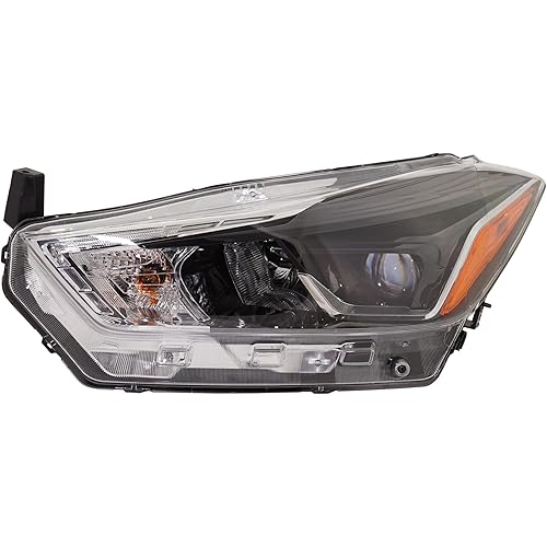 Go-Parts - Headlight Assembly for Nissan Kicks 2018-2020, Left (Driver), Halogen, SR Model, Replacement 2019
