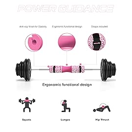 POWER GUIDANCE Barbell Squat Pad - Neck & Shoulder Protective Pad - Great for Squats, Lunges, Hip Thrusts, Weight Lifting & More - Fit Standard and Olympic Bars Perfectly