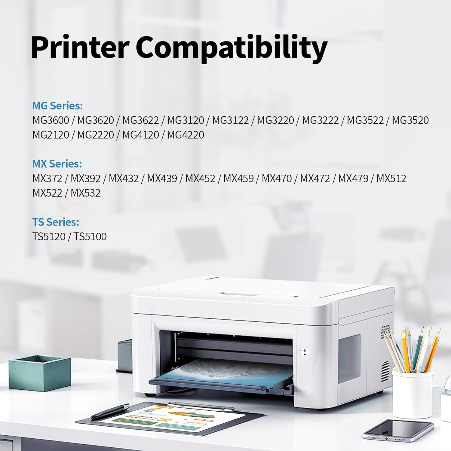 Remanufactured Ink Cartridge Replacement for Canon 240XL 241XL Combo Pack for MG3620 MG3600 MG3520 MG3222 TS5120 MX472 MX452 MX532 Canon Printer Ink 240 241 (1 Black, 1 Tri-Color)