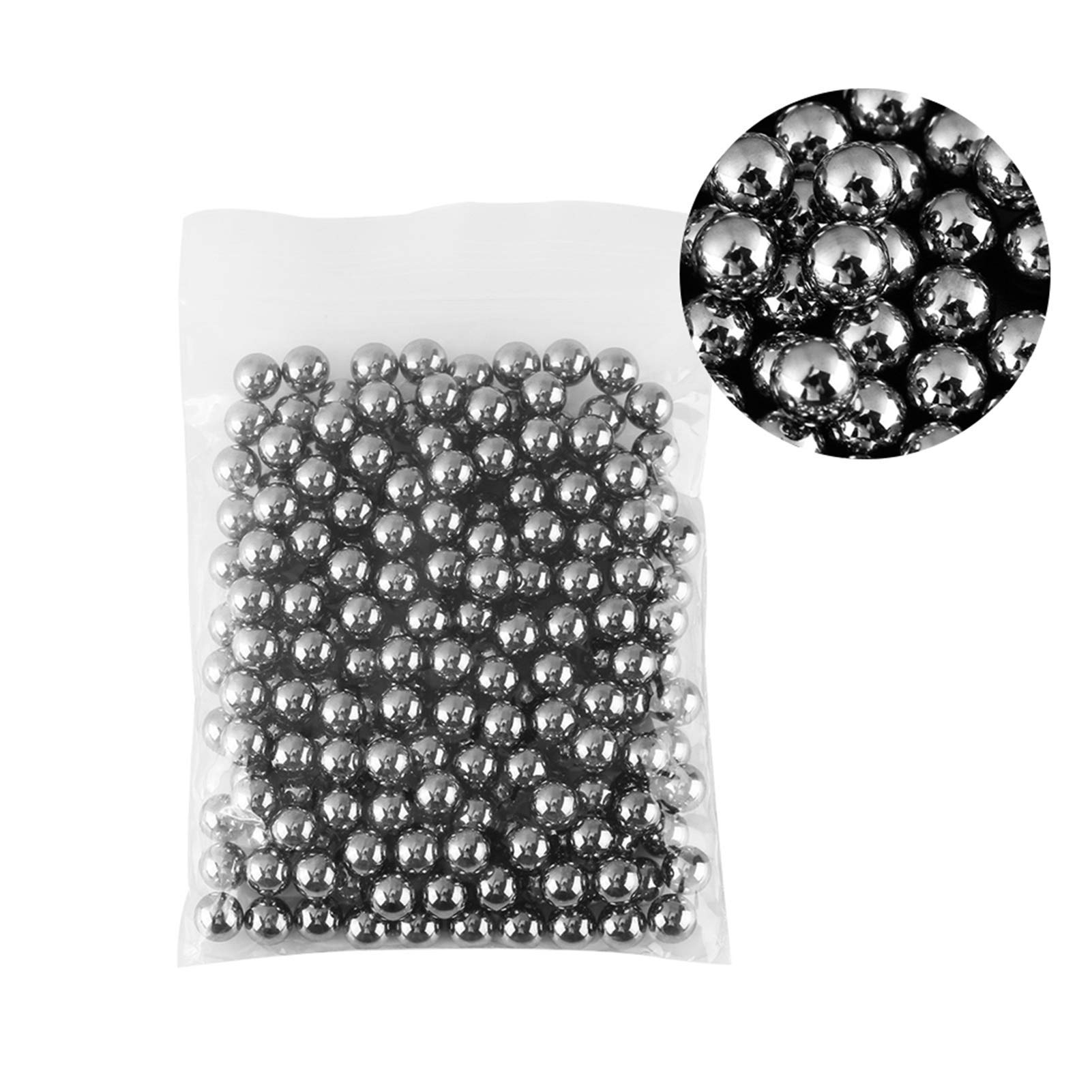 Confezione 200 Sfere in Acciaio, Sfere con Cuscinetti a Sfera 6,35 Mm Sfere Metalliche con Diametro di 1/4 di Pollice Sfere Industriali di Precisione G10 in Acciaio Sfere per