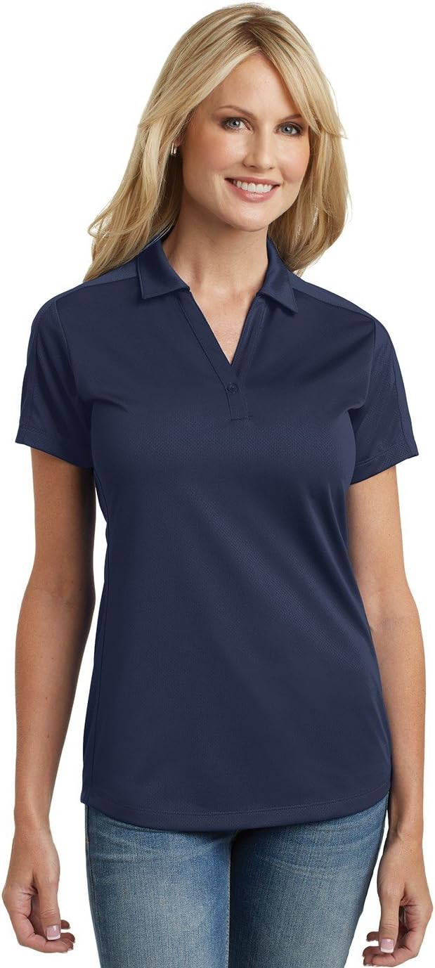Port Authority レディース ダイヤモンド ジャカードポロ L569