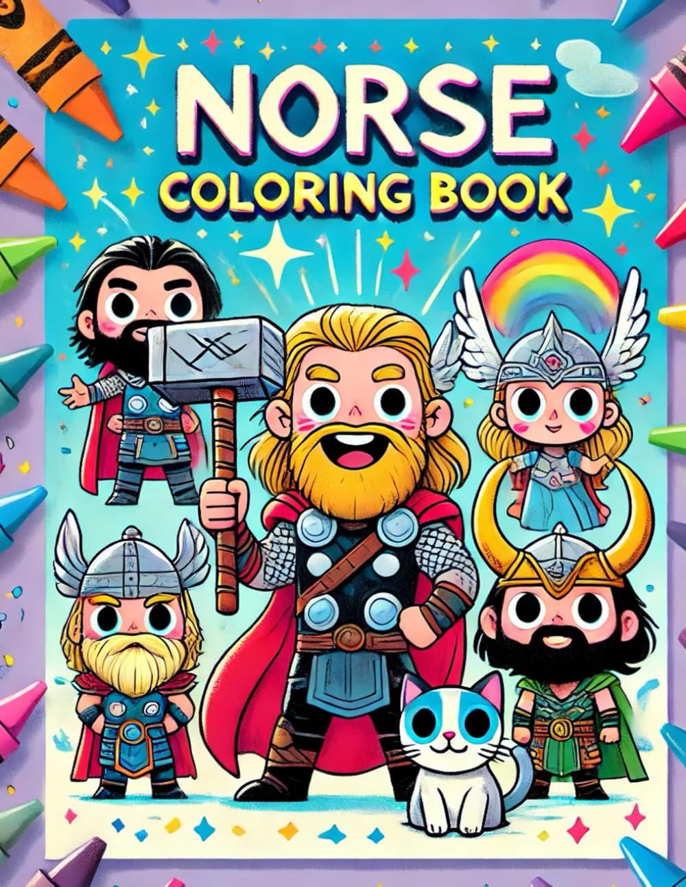 Norse Gods and Mythology Coloring Book!: A Fantastic Trip Into the Life and World of the Old Vikings