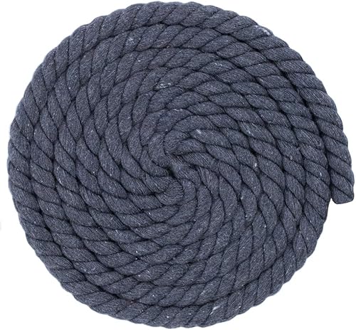 Miniatura 9 de West Coast Paracord - Cuerda de algodón natural trenzada de 3 hebras, 1/4, 1/2, 5/8, 3/4 y 1 pulgada de diámetro, 10, 25, 50, 100 pies