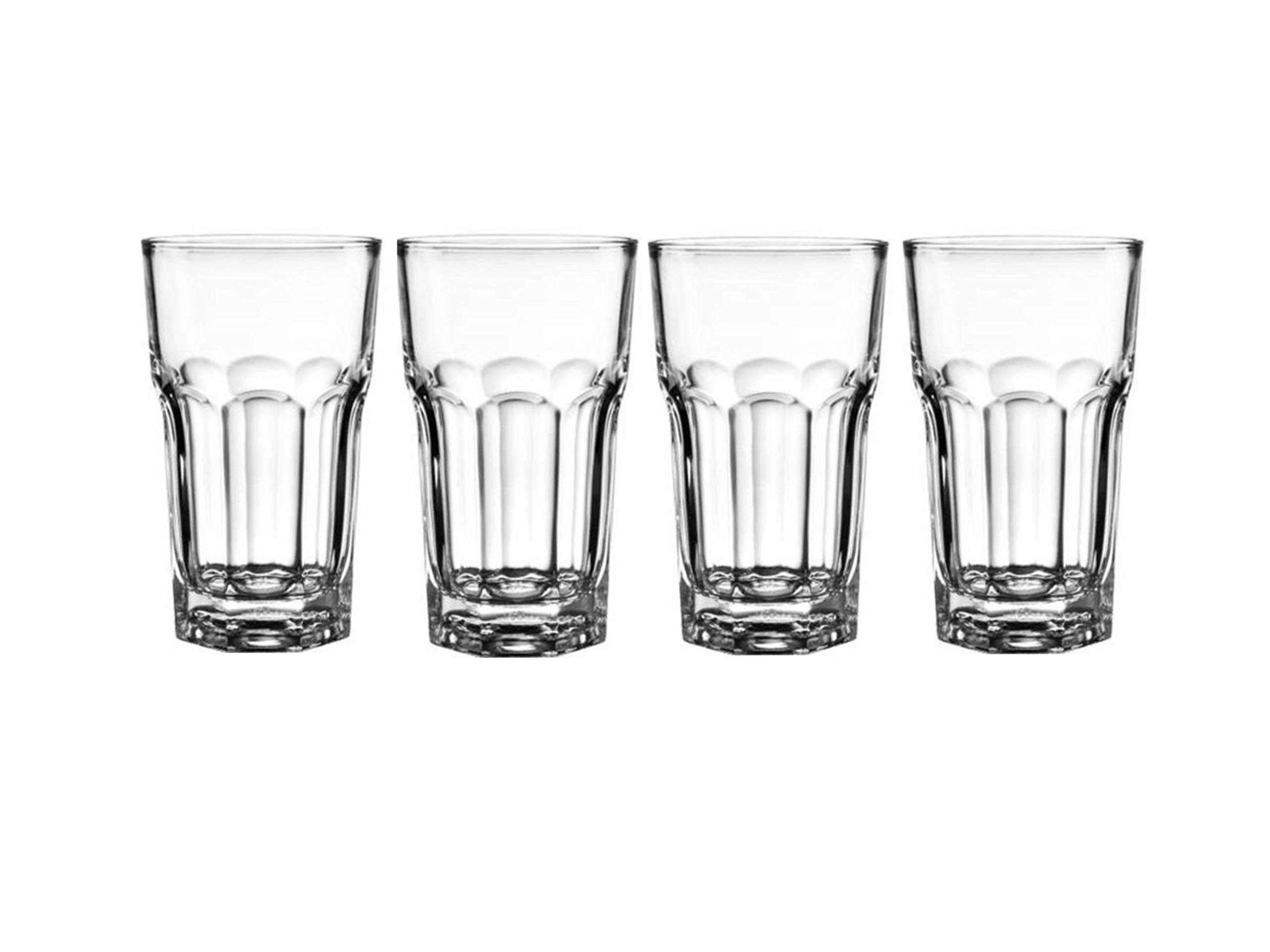 Frabjous Glass Juice Glass - 4 Pieces, Clear, 230 ml