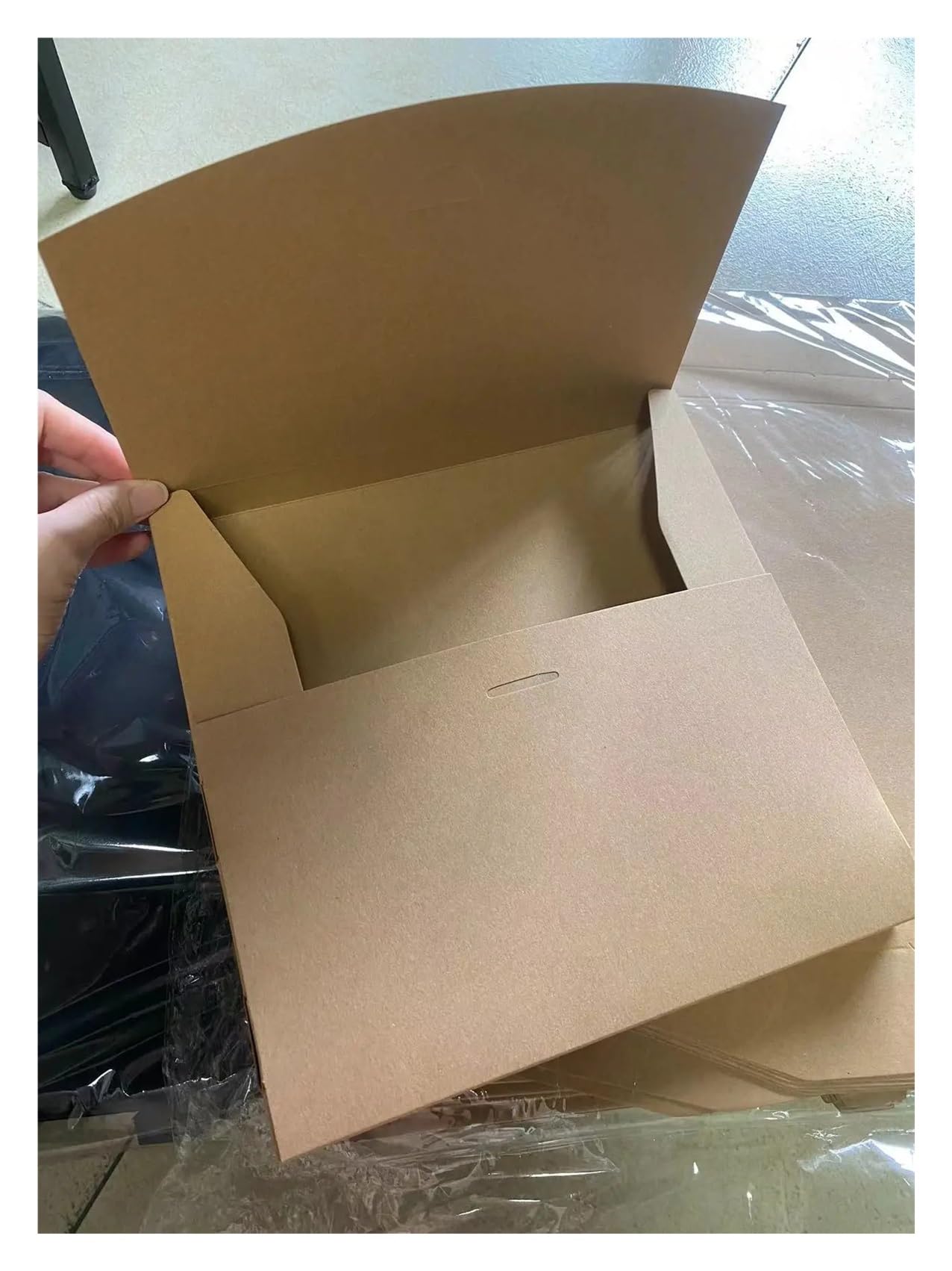 10 Stück leere Kraftpapier-Umschlag-Verpackungsbox für Weihnachten, Geburtstage