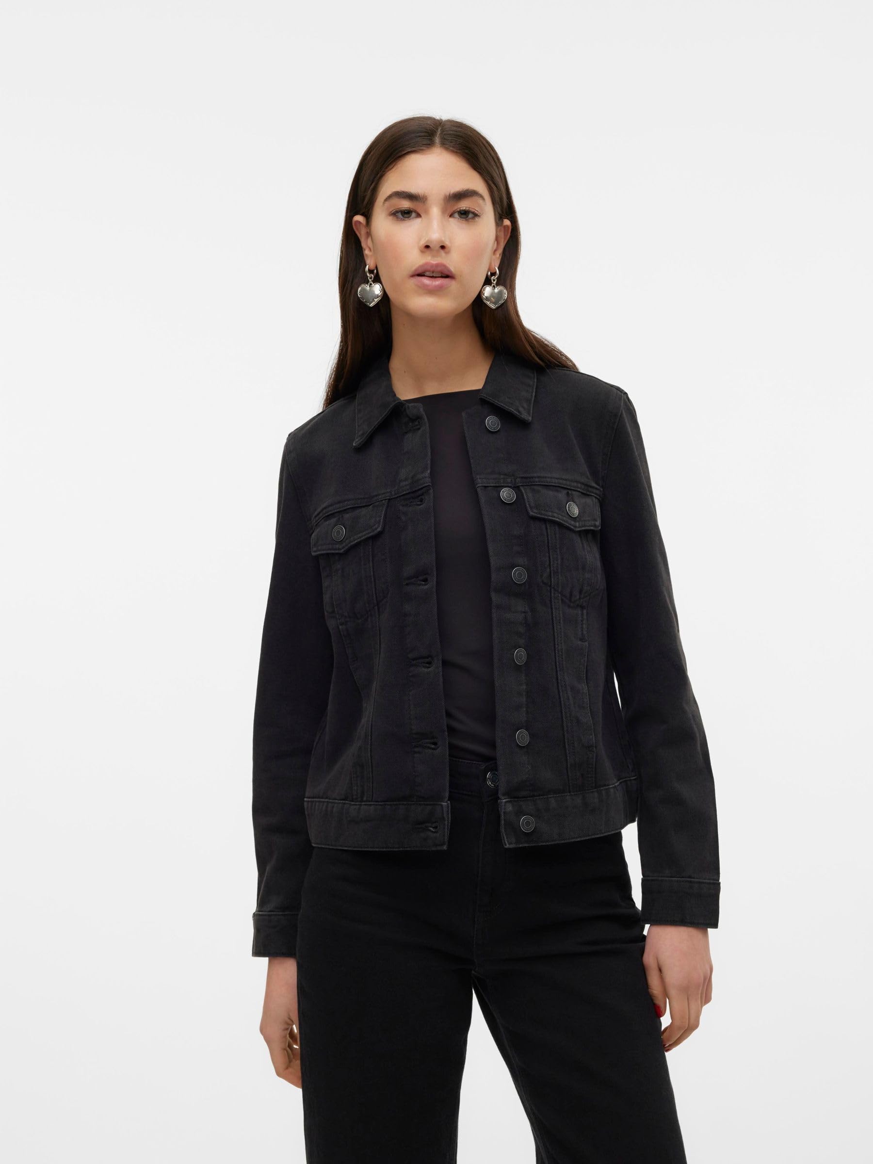 VERO MODA Vmluna LS Slim DNM Giacca Mix Ga Noos Giacca Donna