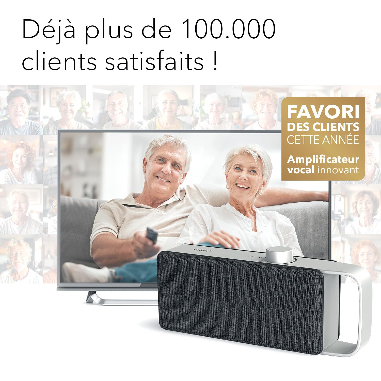 Faller Oskar Barre de Son sans Fil Technologie Clear Voice Compacte Portable Noir