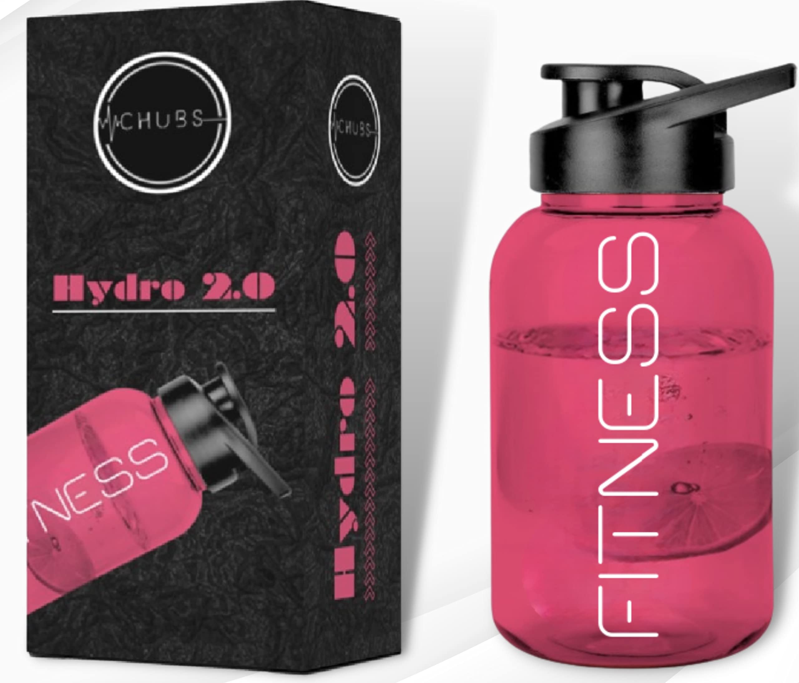 CHUBS Fitness Series SUMMER SPECIAL Edition 500 ML Gallon Bottle Shaker For | Hydration | MIXER | SHAKER |BOTTLE| For Men And Women (Multipurpose) (CHERRY RED)