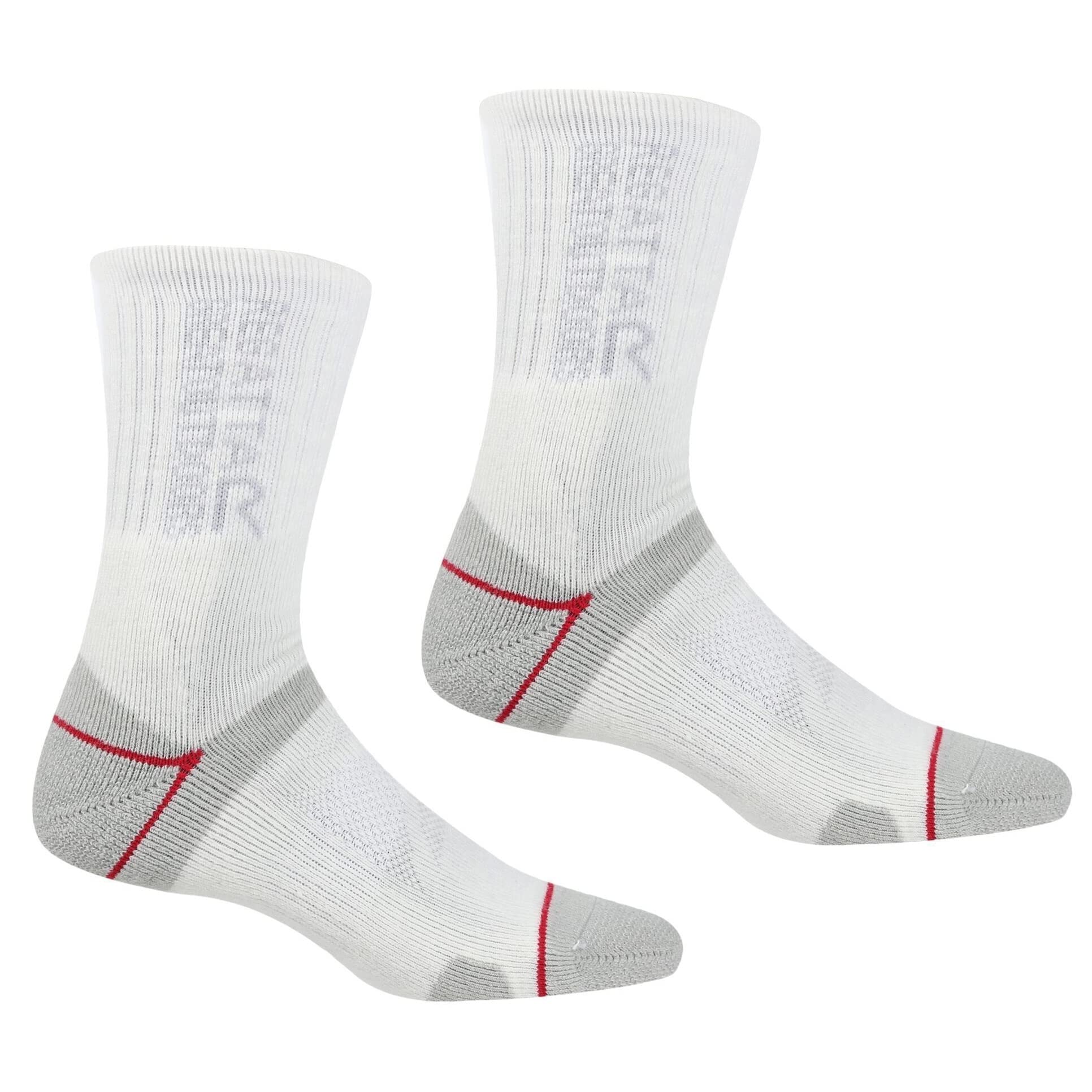 Regatta Womens Blisterprotect Ii Socks, Clear Steel/White, 3-5 EU