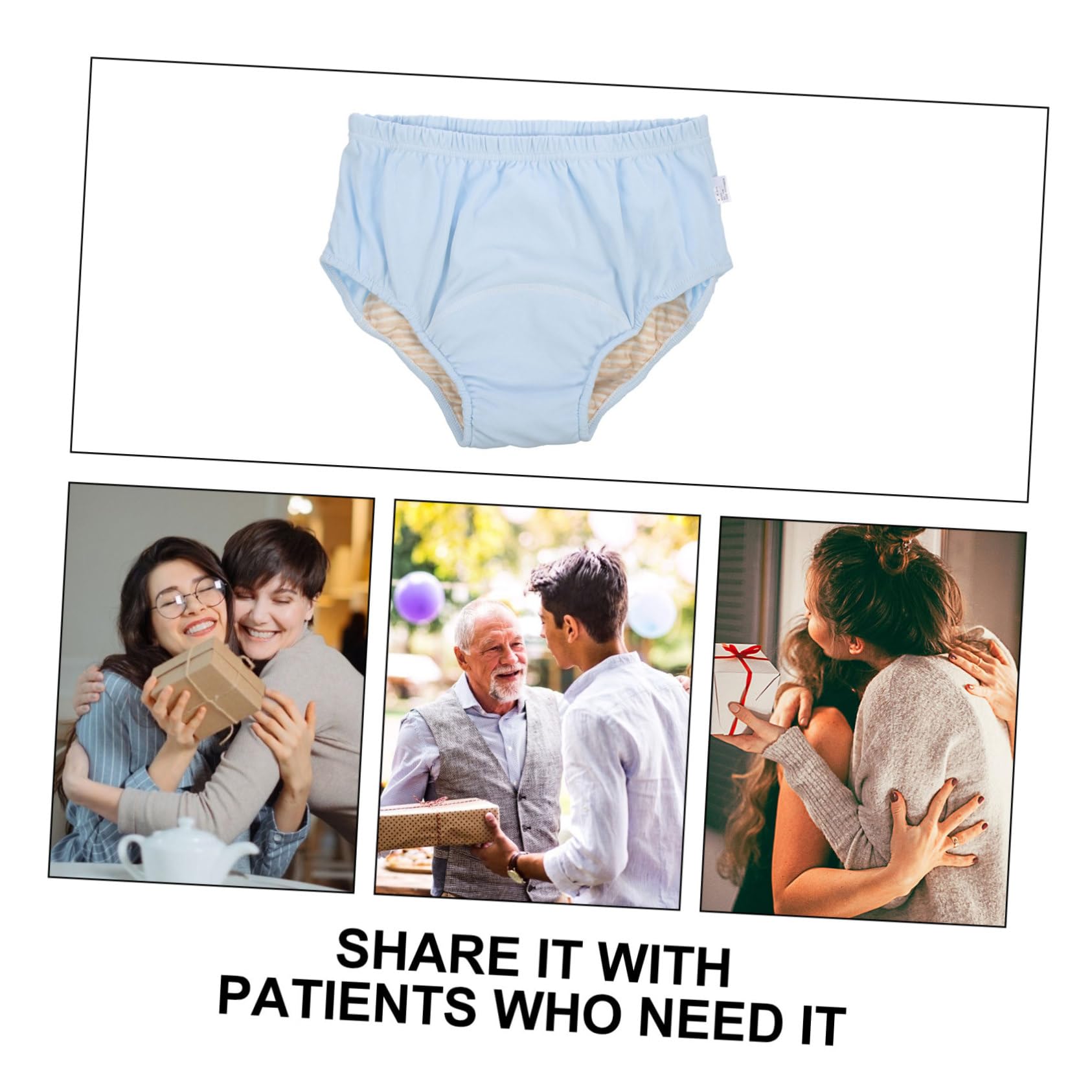 Didiseaon Pannolino Lavabile per Incontinenza Anziani, Biancheria Intima Urinaria Riutilizzabile Traspirante Xl, Mutande Anti-perdita Comode per Pazienti Allettati e Uso Quotidiano
