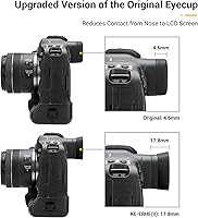 Vista 74 de EOS R10 Eyecup Eyepiece,Soft Silicon Extended Camera Eye Cup Viewfinder especialmente diseñado para cámara sin espejo Canon EOS R10
