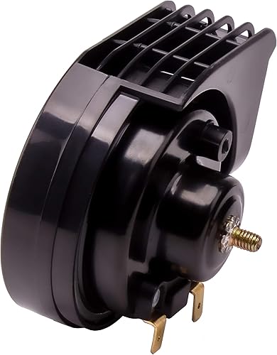 Vista 27 de FARBIN Bocinas compactas impermeables de 12 V para automóvil, bocina eléctrica fuerte universal para cualquier vehículo de 12 V Cuerno de caracol