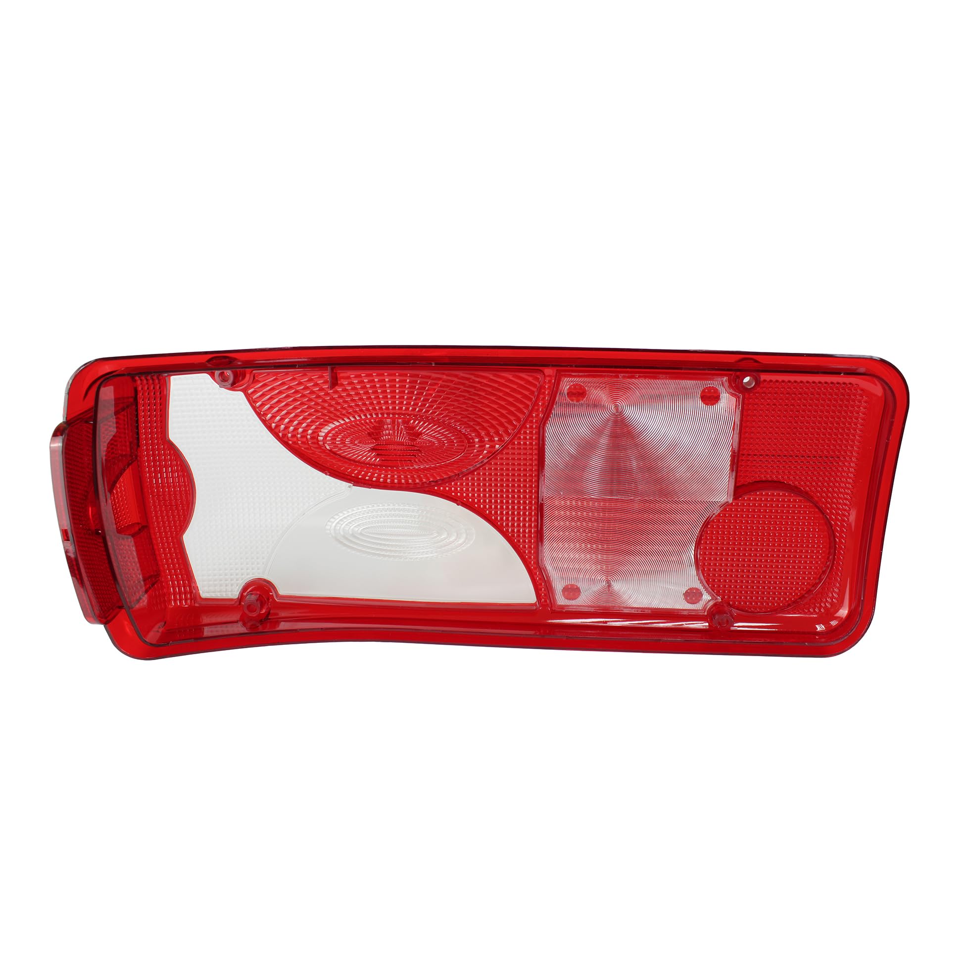 Generisch 2 lenti in vetro bianco, vetro di ricambio per fanale posteriore sinistro/destro per camion/Scania/Crafter/Sprinter/MAN - Vetro per fanale posteriore con marcatura CE - Rosso/Bianco