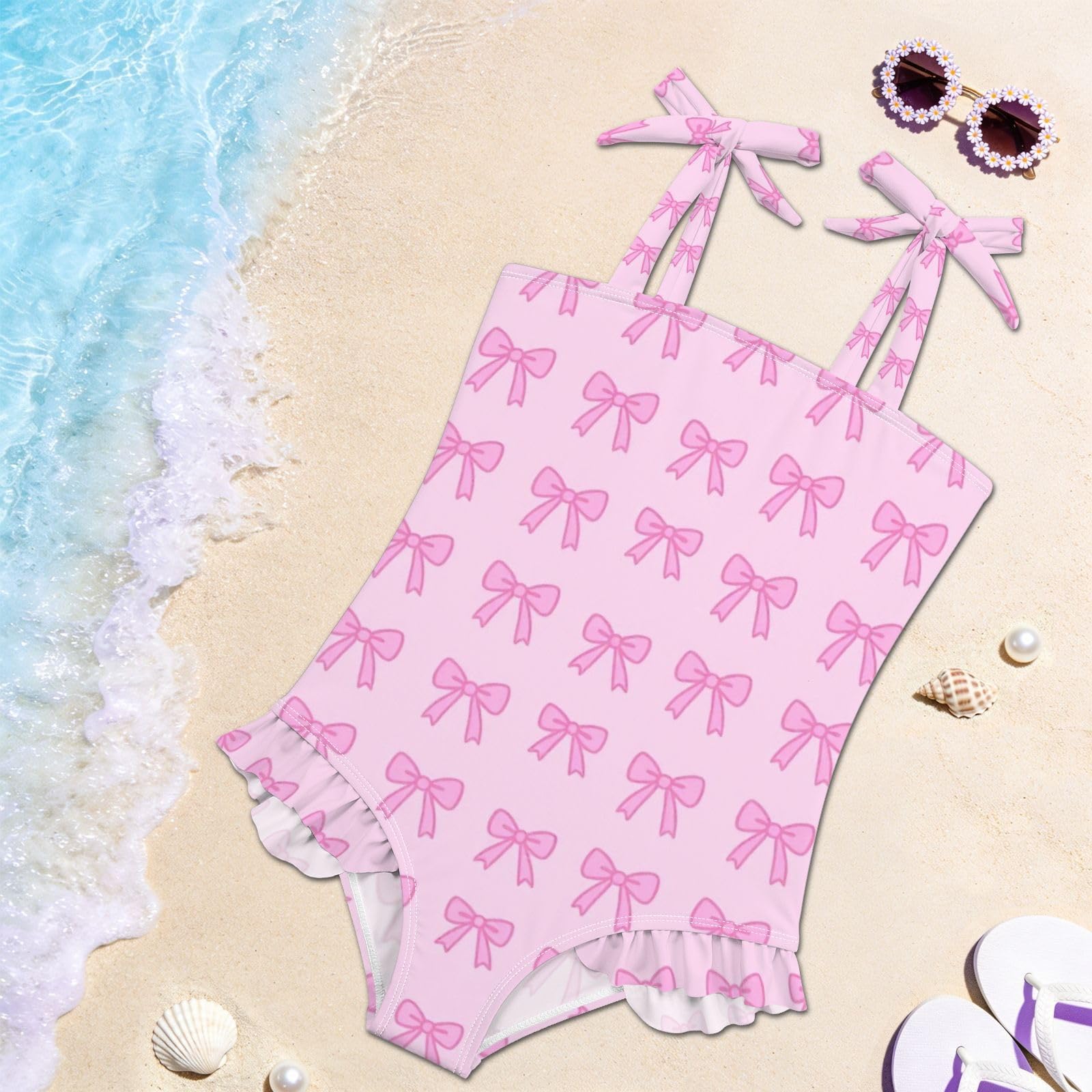 FRODOTGV Costume da bagno intero per ragazze, ad asciugatura rapida, costume da bagno da spiaggia per bambine