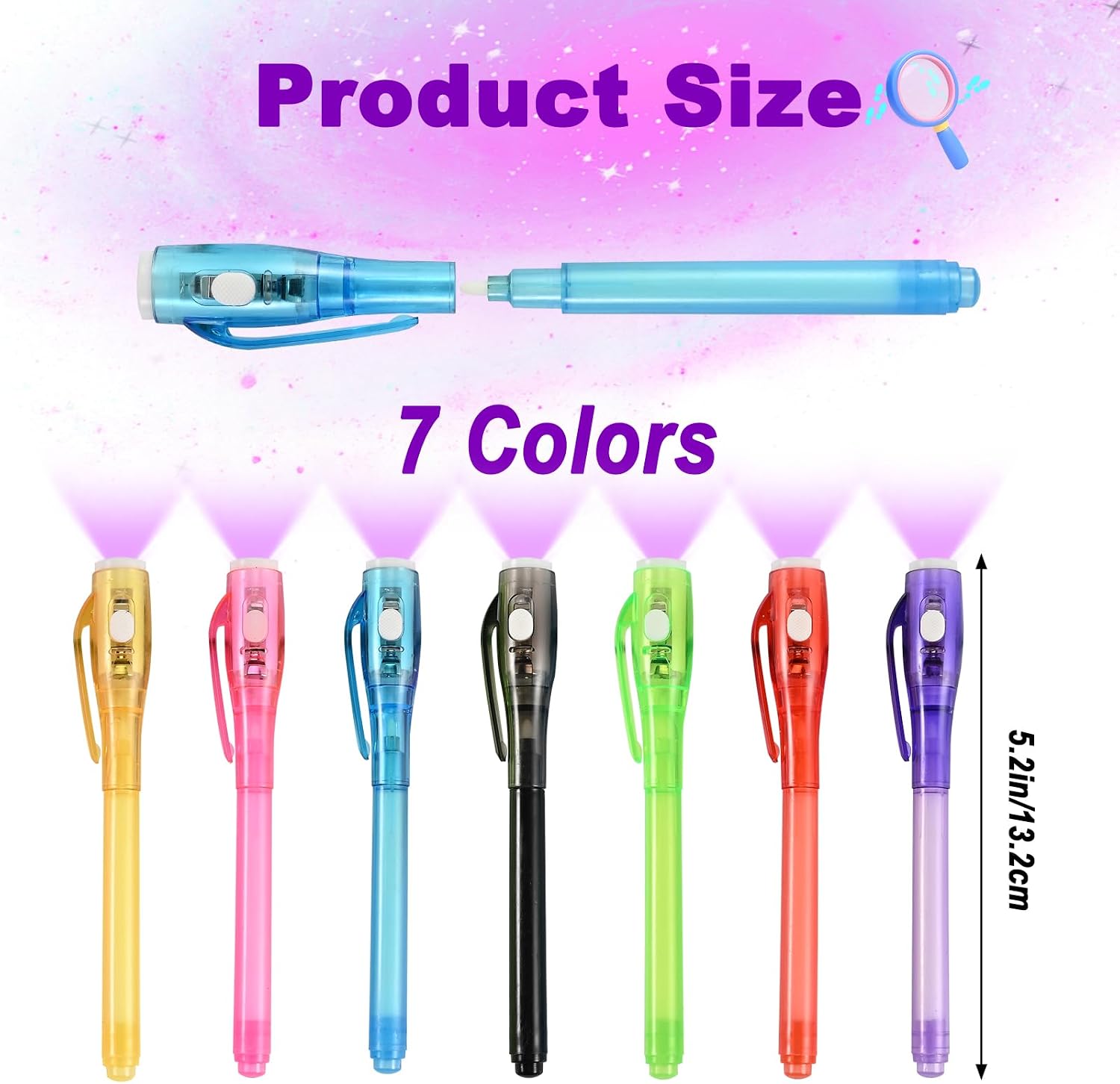 Goldge 32pcs Invisible Ink Pens Uv