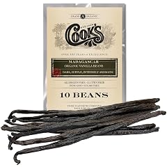 10 Organic Madagascar Whole Vanilla Beans Grade A Pods Premium Vanilla Beans for Making Extract Baking - Cooks