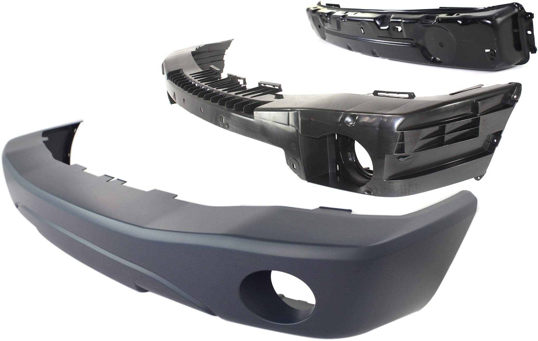 Garage-Pro Bumper Cover and Bumper Absorber Kit Compatible With 2004 2005 2006 Dodge Durango, Front Primed With Fog Light Holes