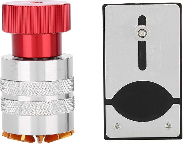 Professional Watch Plastic Crystal Lift Glasses Remover Watch Repairing Tools Watch Glasses Remover Inserter Repair Tool with Base for Replacement Watch Battery By Yourself(red)
