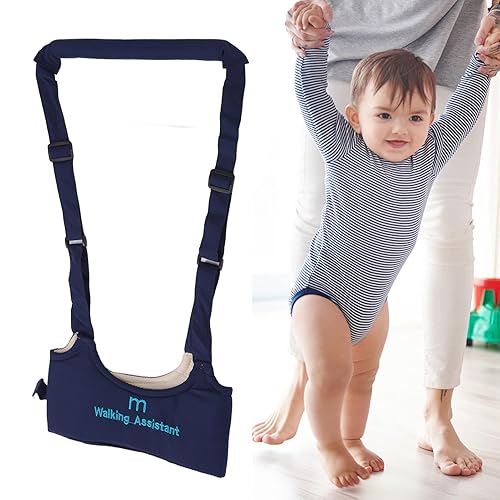 Arnés para caminar para bebé, ajustable, cómodo, transpirable, antipérdida, para actividades infantiles (azul marino)