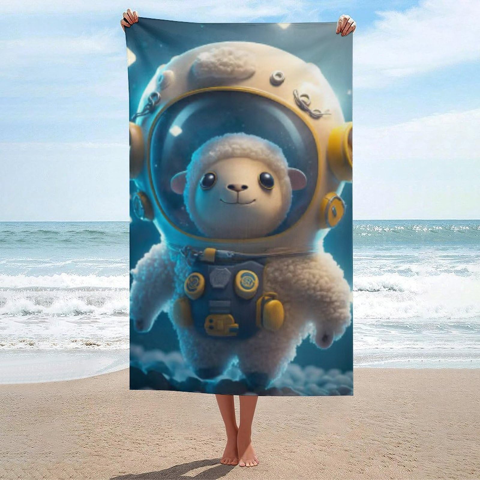 Serviette de piscine astronaute pour vos séances de natation et camping