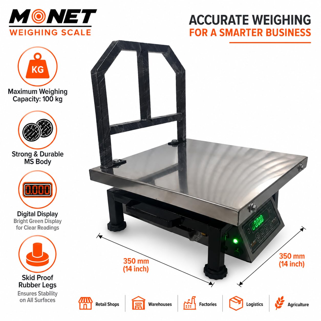 Digital Weighing Scale - 100kg Capacity -2