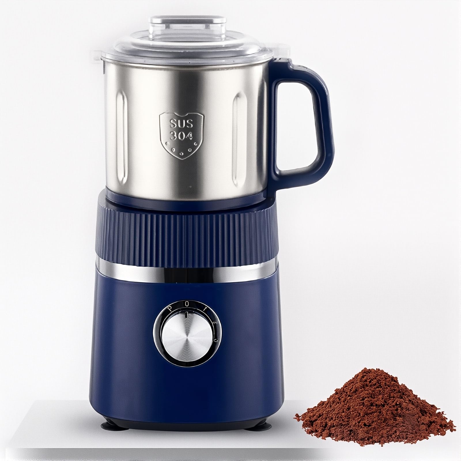 MRKU Electric Coffee Grinder,500W with Adjustable Settings,26000 RPM,Large Capacity for Dry/Wet Grinding