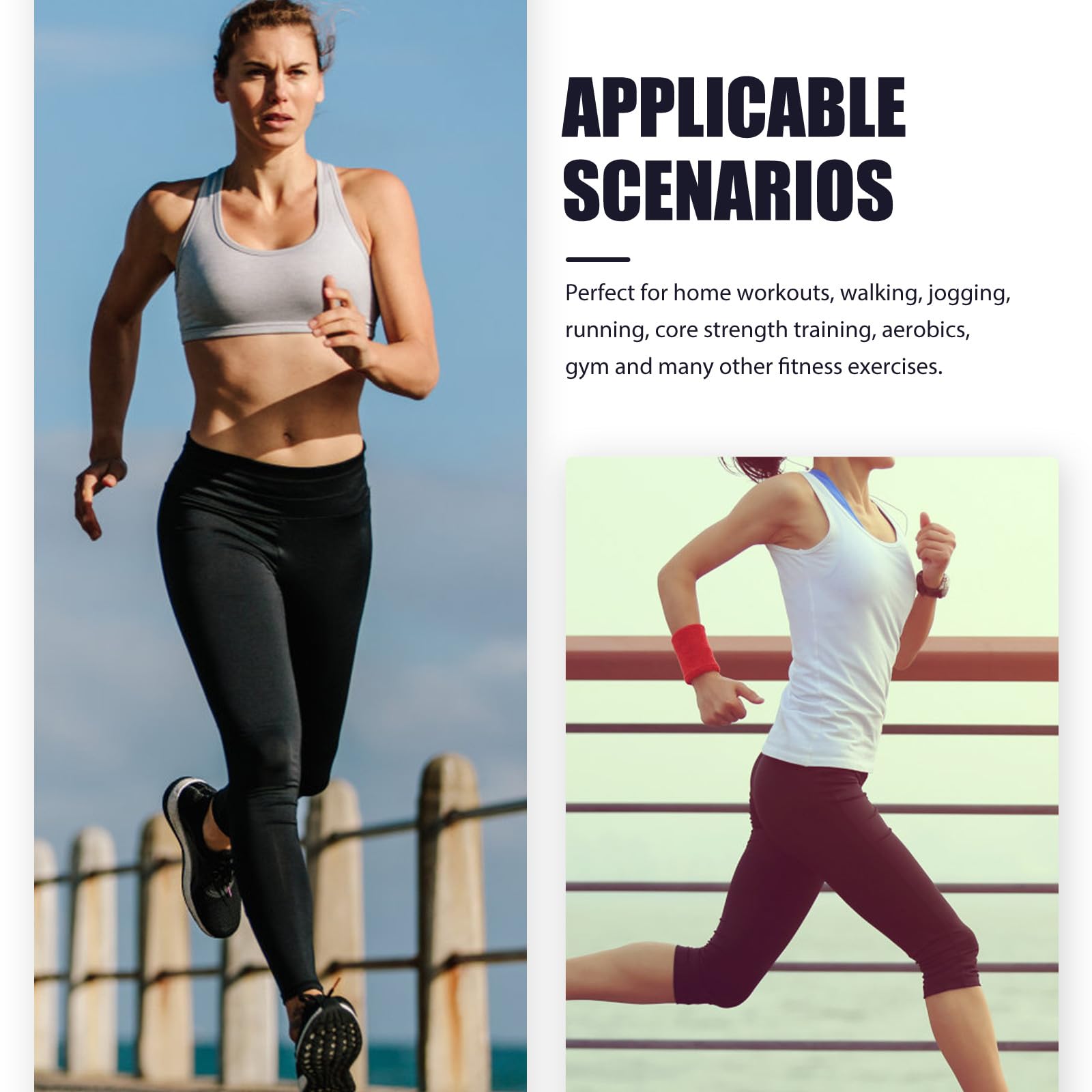 Cavigliere Pesi Regolabili 2 Pezzi Copertura in Cotone e Tessuto Mesh per Allenamento Corsa Aerobica Resistenza e Riutilizzabili