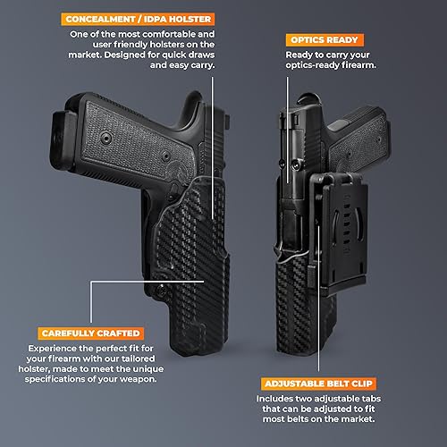 Miniatura 7 de OWB Concealment IDPA - Outside The Waistband Holster - fits Sig P322