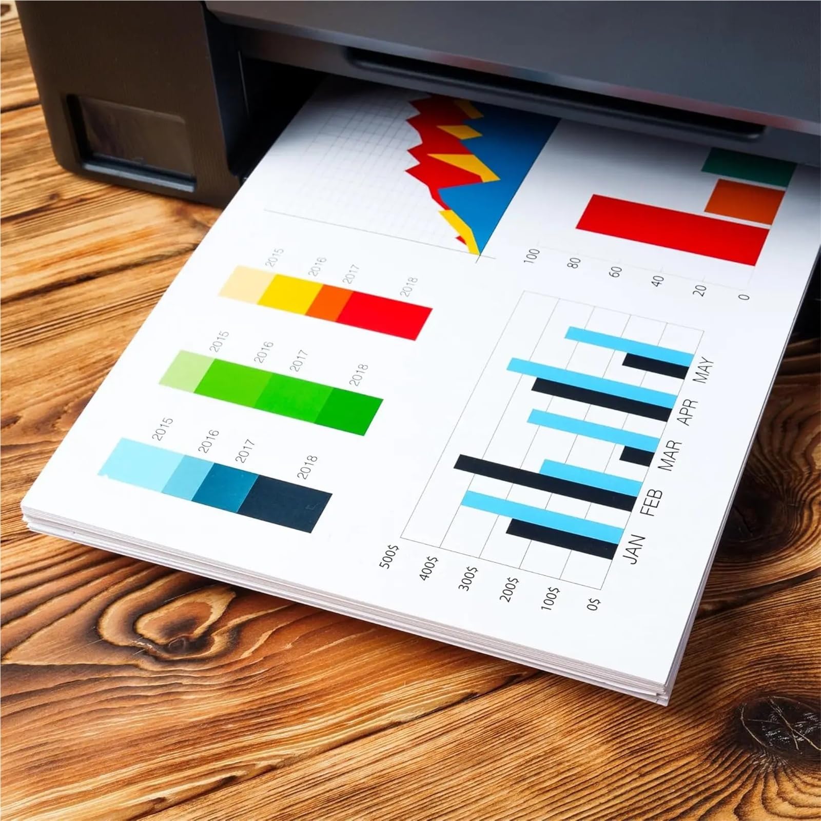 Kopierpapier Druckerpapier A4 A4-Druckerpapier – 2500 Blatt, weiß, kompatibel mit Tintenstrahl-, Laserdruckern und Kopierern, vielseitig einsetzbar, ideal for Zuhause