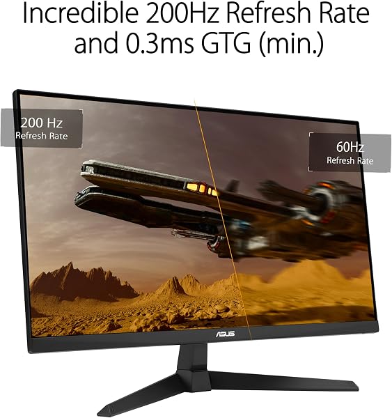 ASUS TUF Gaming VG259Q5A Moniteur Full HD 25" 200 Hz, 0,3 ms GtG, G-Sync, FreeSync, Adaptive Sync, ELMB, GameFast Input - Panneau Fast-IPS, 16:9, 1920 x 1080, DisplayPort, HDMI, Speaker - 3