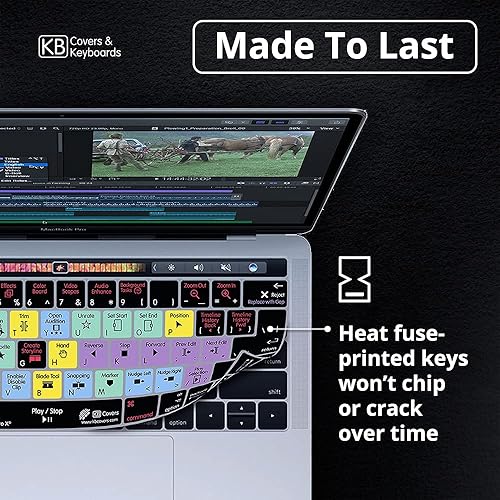 Miniatura 5 de KB Covers Final Cut Pro X QWERTY - Funda para teclado con barra táctil MacBook Pro (finales de 2016) 19116