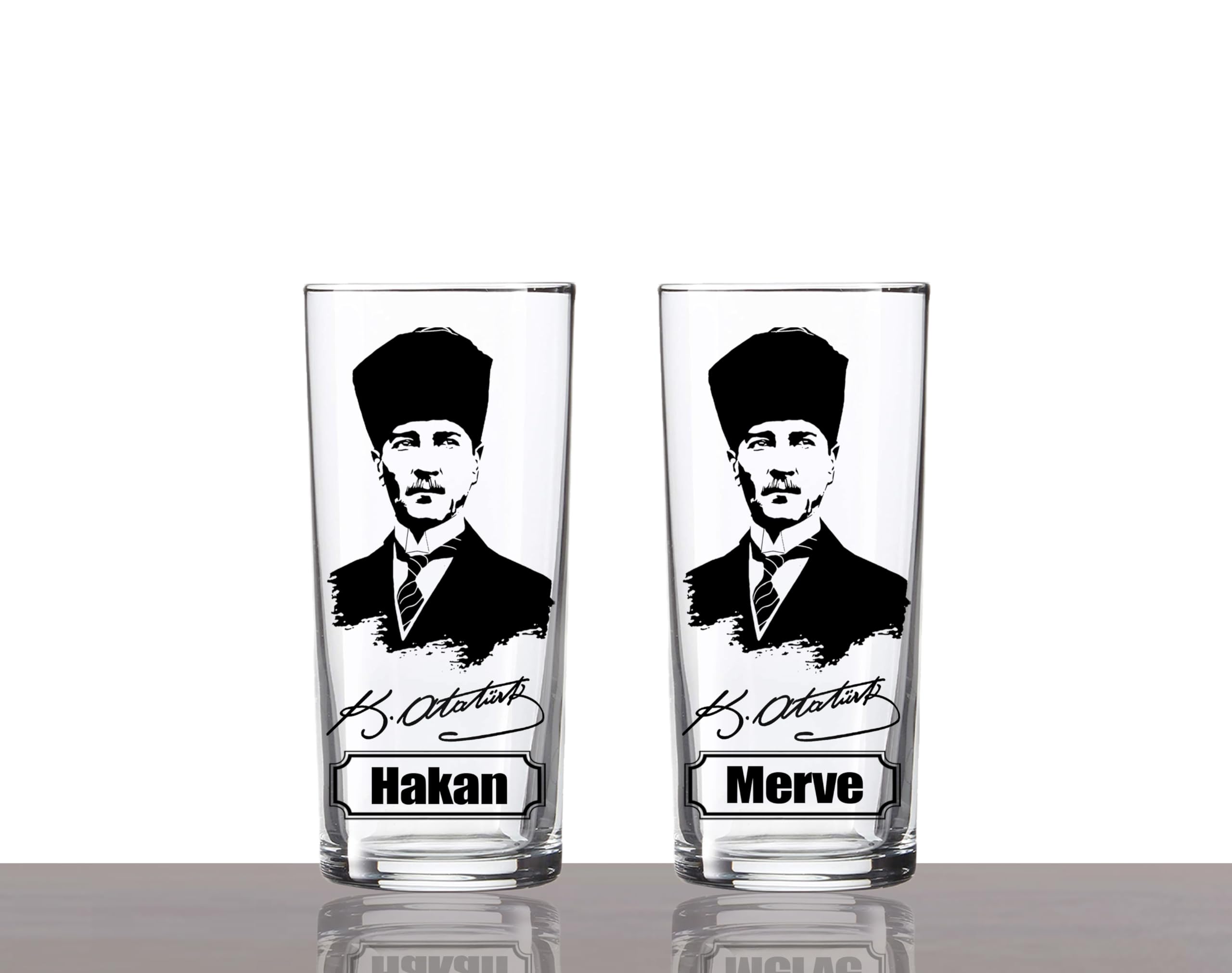 Custom Ataturk Raki Glass Set, Personalized Raki Glass Set, Mustafa Kemal Ataturk Raki Glasses, Custom Ouzo Glass, Turkish Raki Gift Set