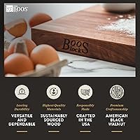 Vista 3 de John Boos Block BBQBD Tabla para picar reversible, madera de arce, veta visible, con ranura para líquidos, Walnut