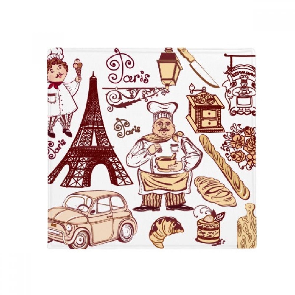 Cadeau Tour Eiffel tapis de sol multicolore de 80 cm pour les amoureux de Paris