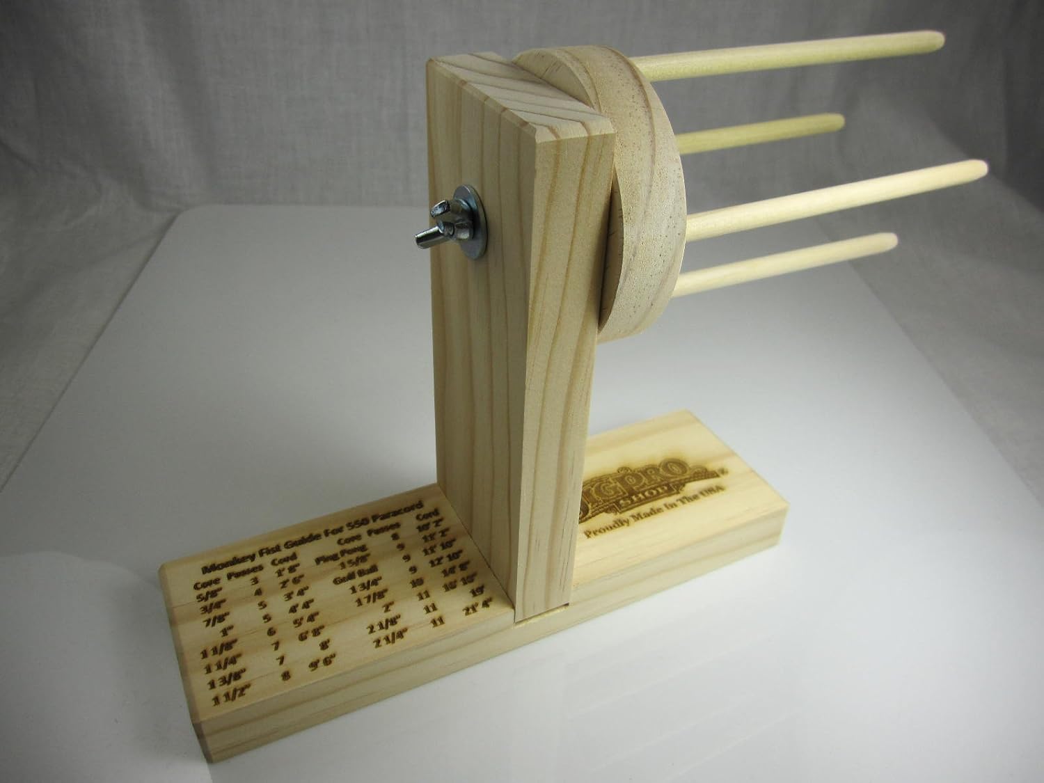 Multi-Monkey PRO Plus Paracord Jig with Rotating Head Makes Ball Knots from 5/8" - 2 1/4"