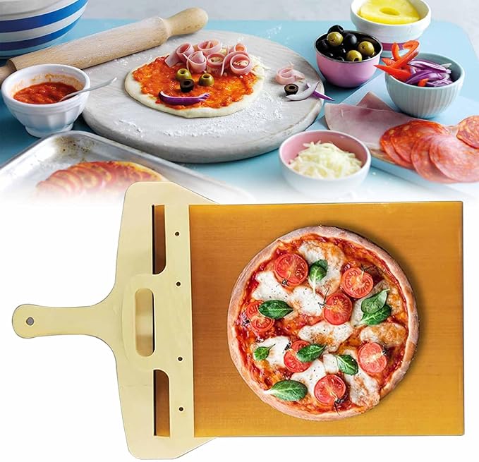 TTEDMO 2024 Sliding Pizza Peel,Effesto Sliding Pizza Peel