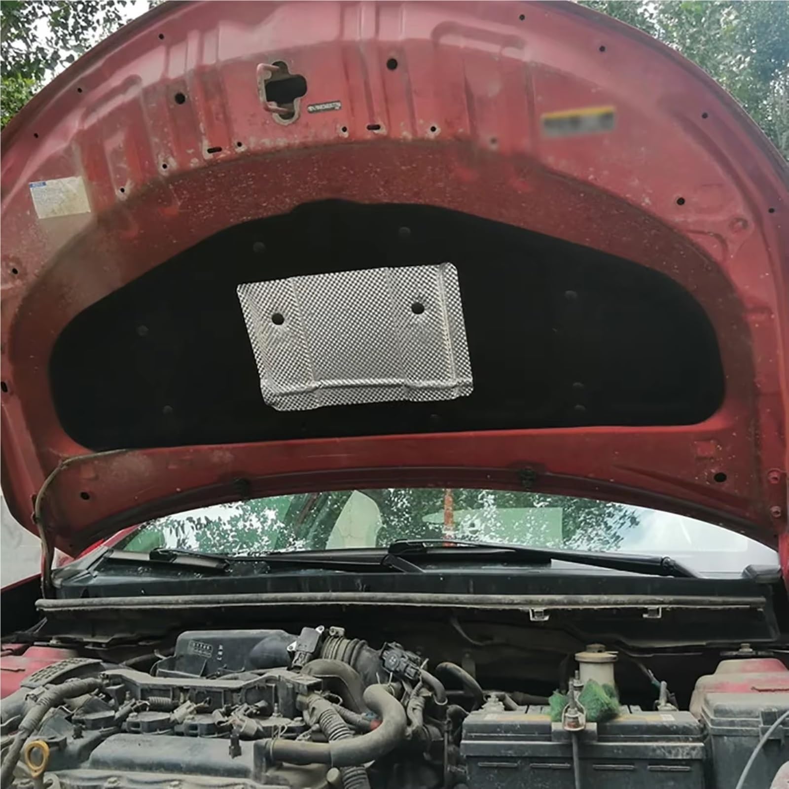 Dämmung Haube Motorhaube Sound Pad Feuerfeste Wärmedämmung Abdeckung Liner Innen Teile Zubehör Kompatibel Mit Toyota Für Vios 2014-2020