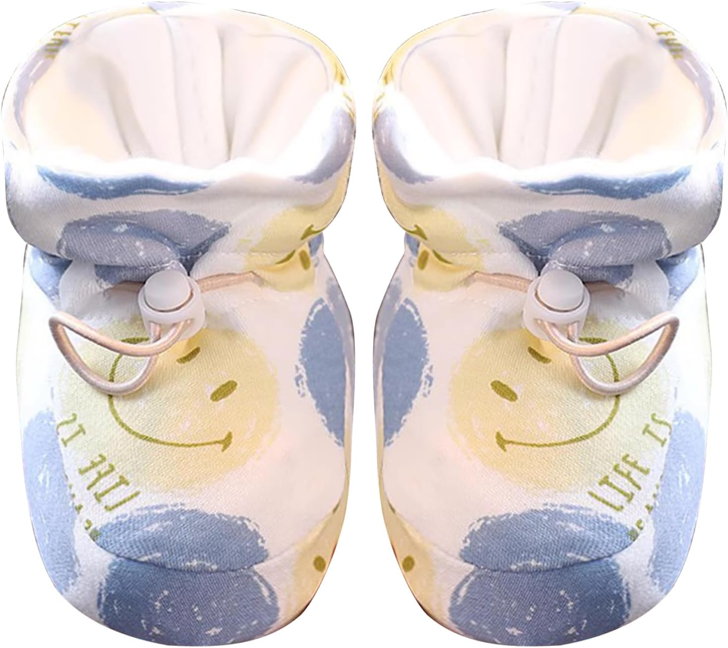 Warm Furs Baby Boots | Warm Furs Baby Sock Shoes | Infantes Winter Warm Fleece with Drawstring Shoes | Newborn Toddler Prewalker Warm Shoes | Infantes Baby Girl Boy Boots for 6-12 Months