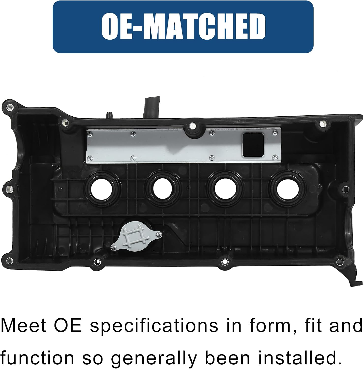 X AUTOHAUX Engine Valve Cover Camshaft Valve Rocker Cover with Gasket 22410-26610 22410-26611 for Hyundai Accent 2001-2004 1.6L