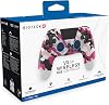 Gioteck VX4+ Wireless Controller for PlayStation 4 (PS4) - Pink Camo - Customisable RGB Lighting and Programmable Back Buttons - Bluetooth Compatible