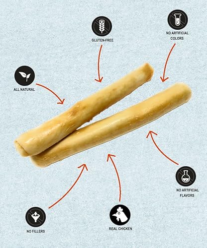 Miniatura 3 de Totally Animal Masticables pequeños de recetas de pollo sin ocultar  Golosinas para perros sin cuero crudo premium  Rollos alternativos de cuero