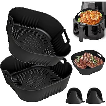 Silikonform Hei luftfritteuse f r Philips Essential XL 62L HD9270/90 2 St ck Airfryer Silikonform f r Philips 5000 Serie 72L HD9285/90 mit 2 St ck Silikon Ofenhandschuhe Wiederverwendbar