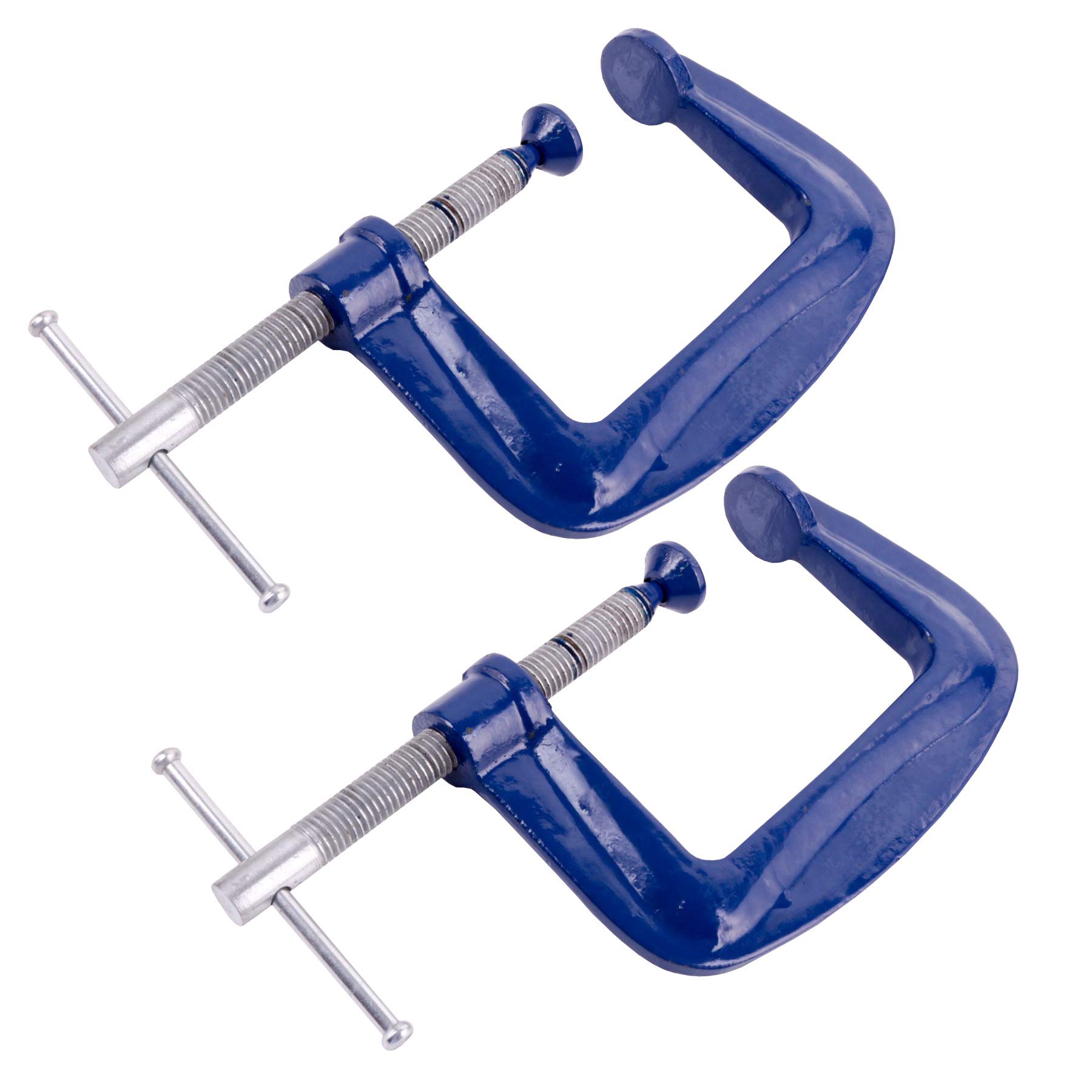 2X Cast Iron 4" G Clamps - Joinery/Welding C Grip Vice Tools