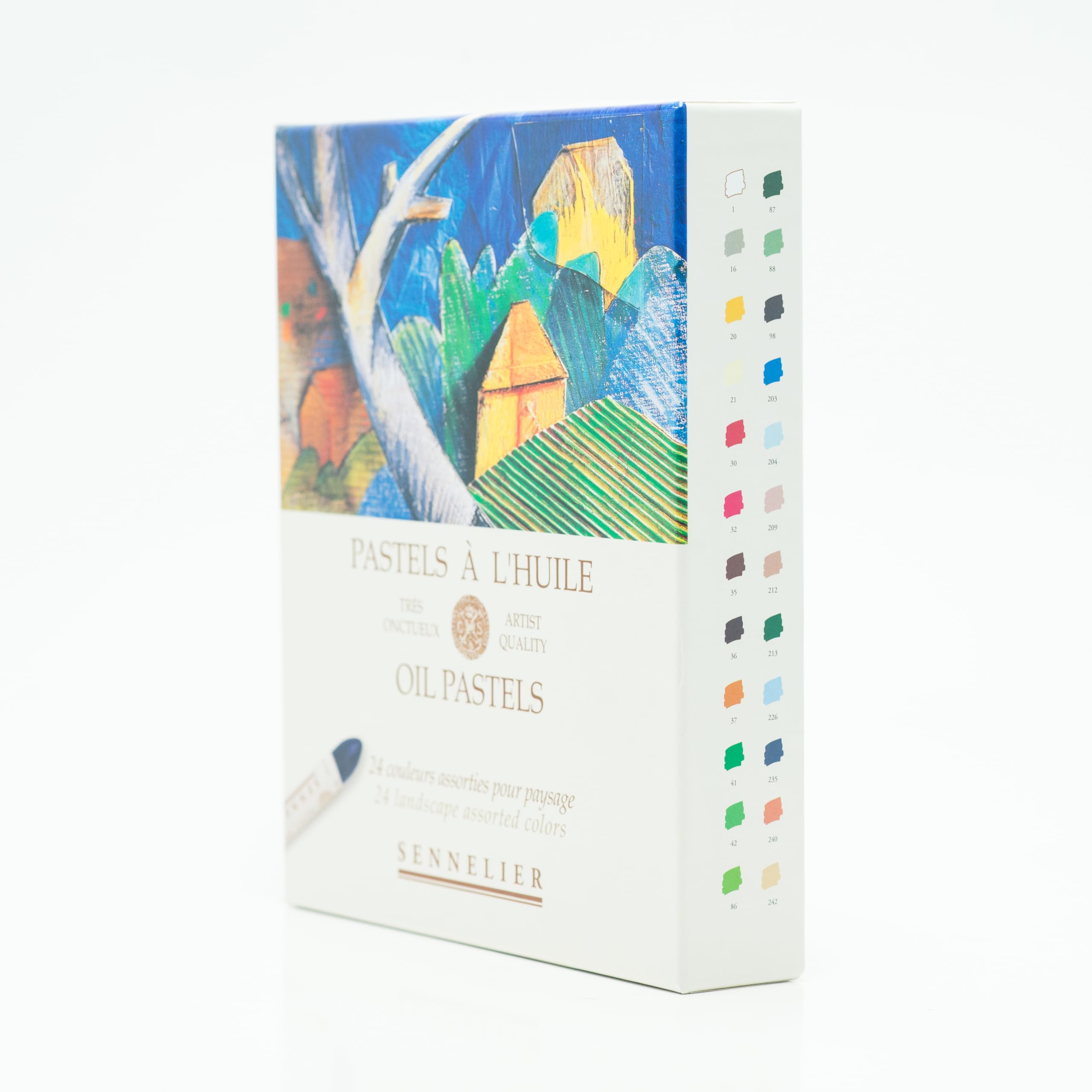 Sennelier Pastels Oil 24 Colours Landscape e 1 Cartolina