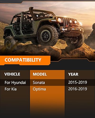 Miniatura 3 de Amortiguadores traseros OCPTY para Hyundai compatible 2015-2019 para Hyundai Sonata, 2016-2019 para Kia Optima 3440061 5551 3340081 72587-2 piezas