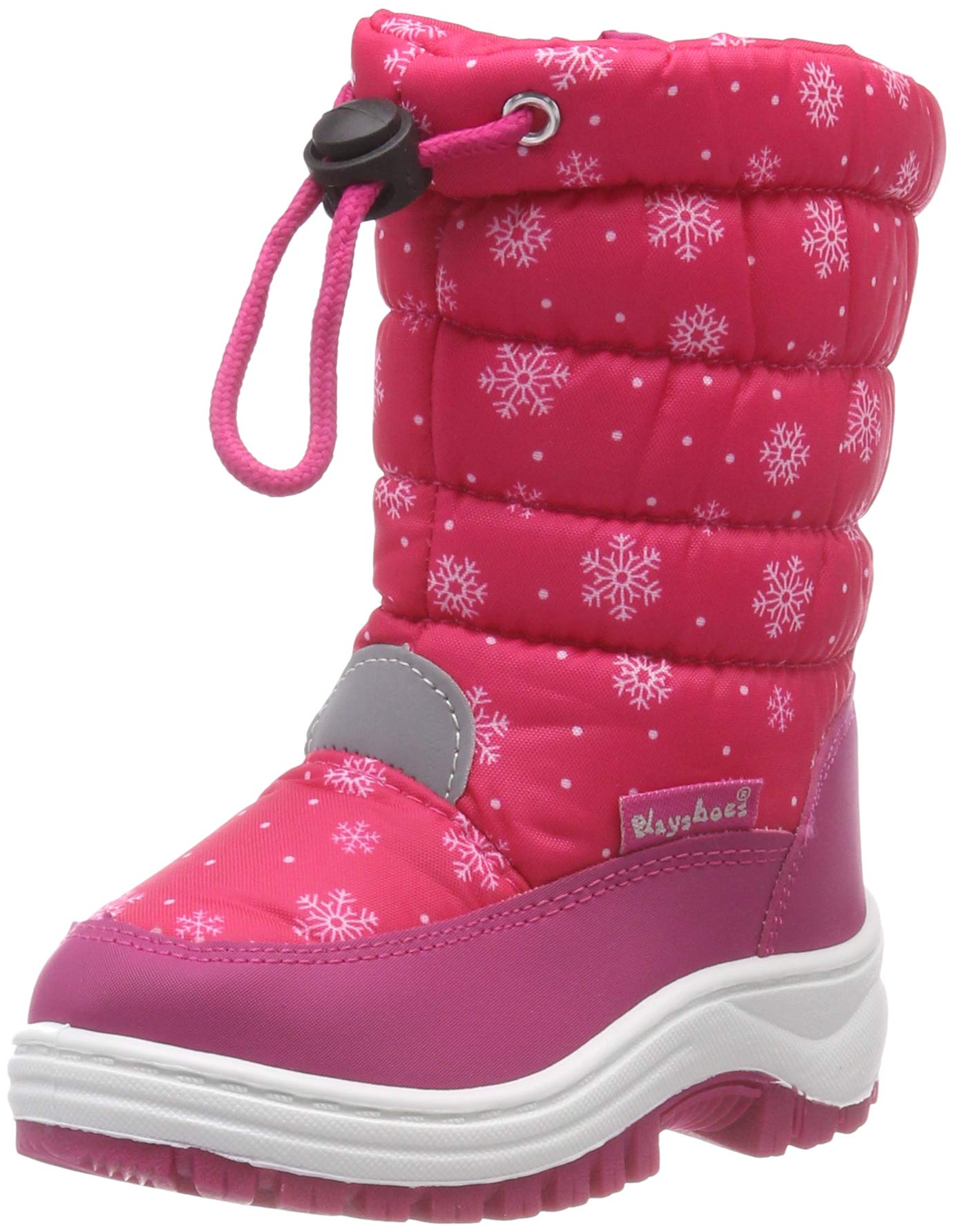 Playshoes GmbH Snow Boots Snowflakes, Unisex Kids’ Snow Boots, Pink (Pink 18), 7.5 (24/25 EU)