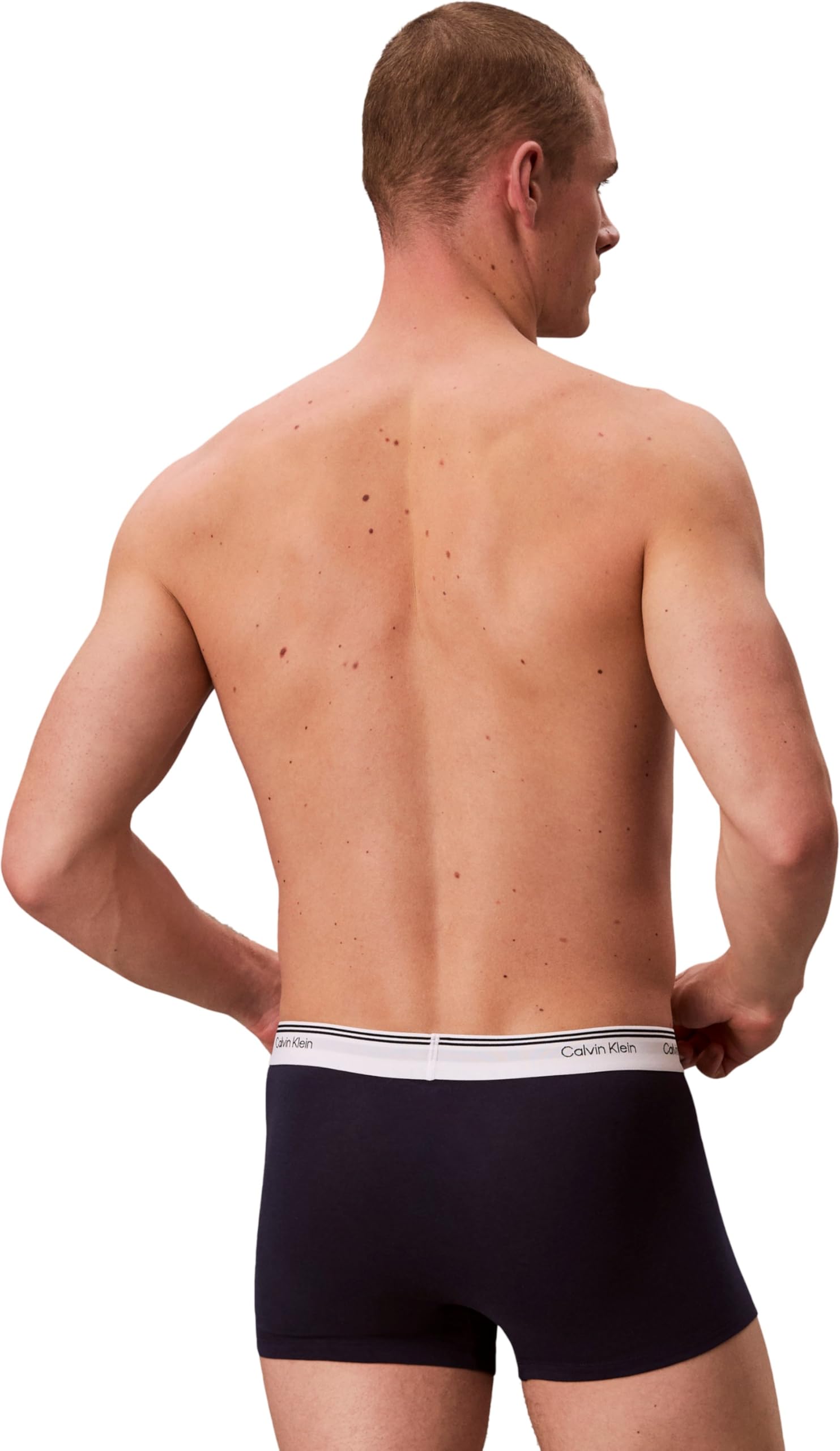 Calvin Klein Calzoncillos bóxer Pack de 3 Hombre Trunks Balance con Logotipo en la Cintura