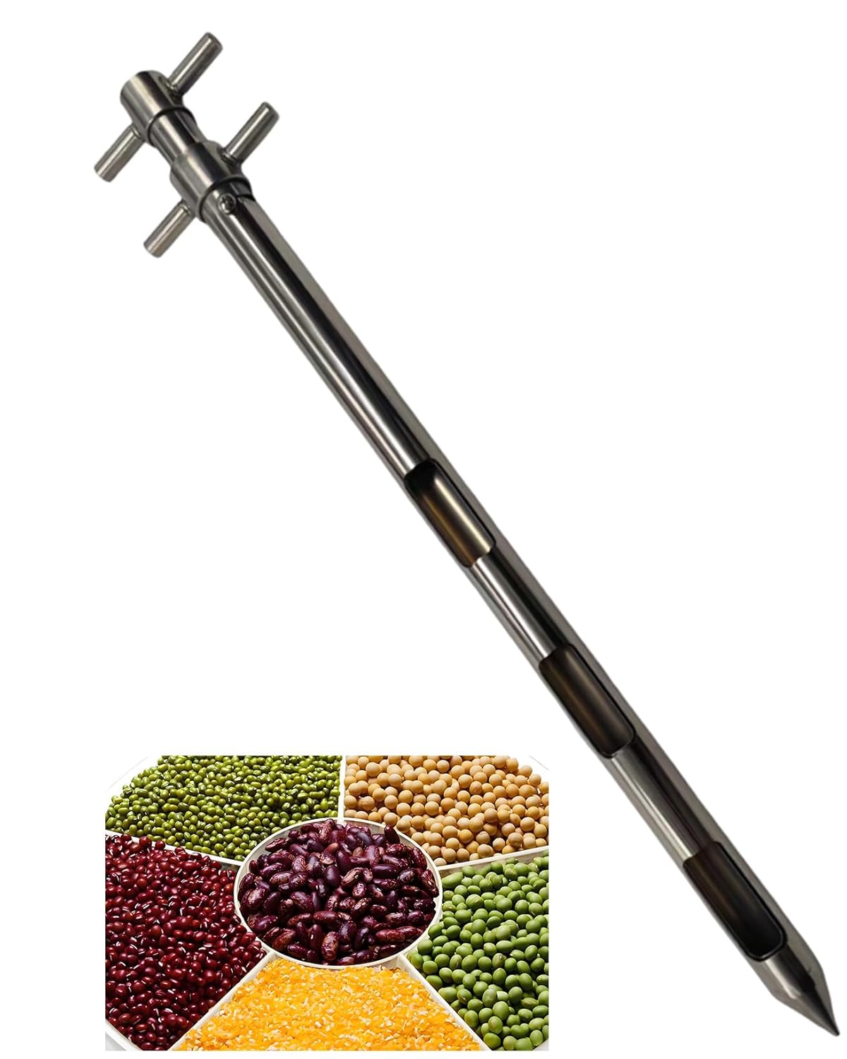 Powder Sampler, Grain Sampler is Suitable for Sampling Solids and Powders in Agriculture, Laboratories, Scientific Research institutions and Industry 20inch