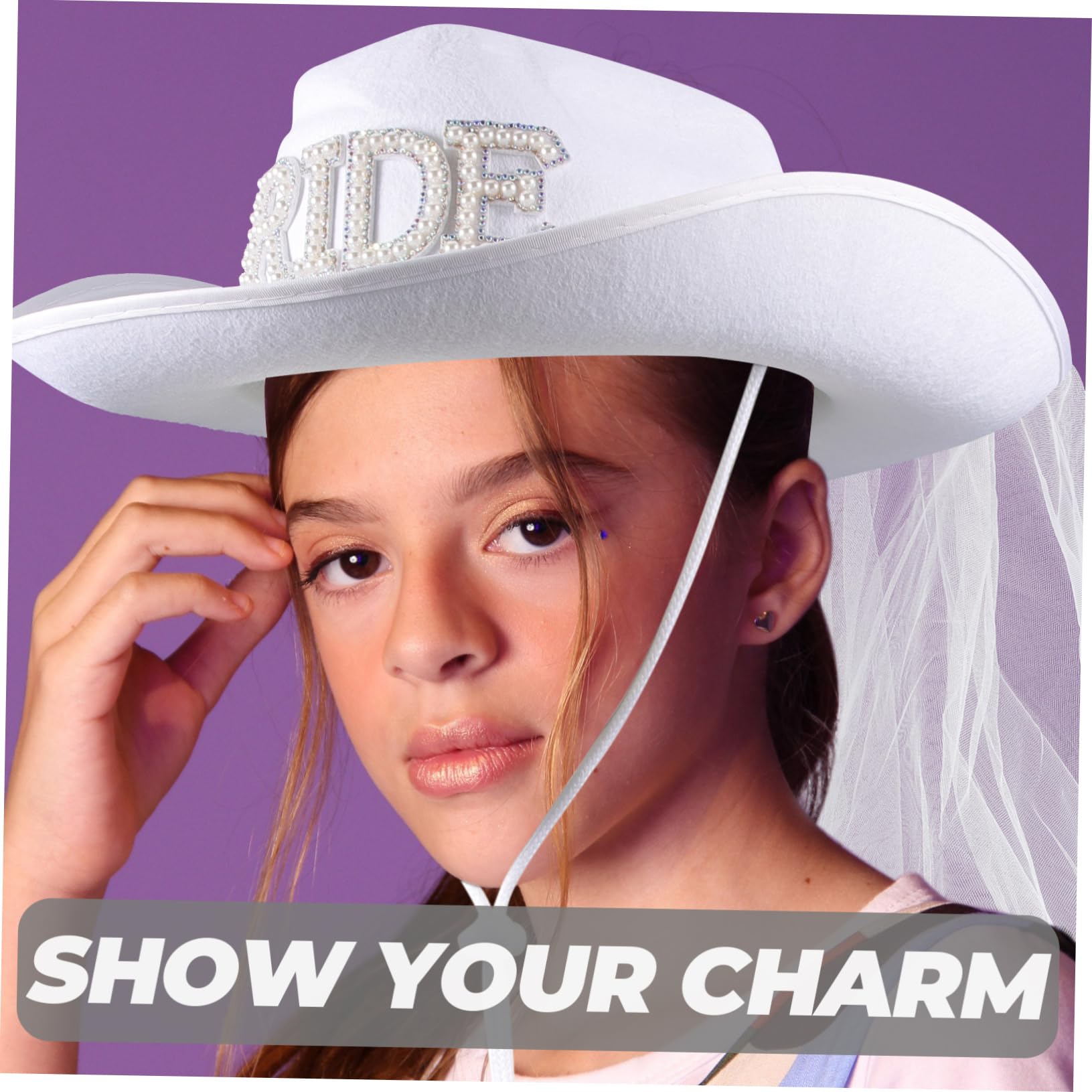 Nupcial Velo Sombrero De Vaquero Novia Sombrero De Vaquera Novia Sombrero Velo De Boda Novia Sombrero De Vaquera Occidental Sombrero De Vaquera Gorras Novia